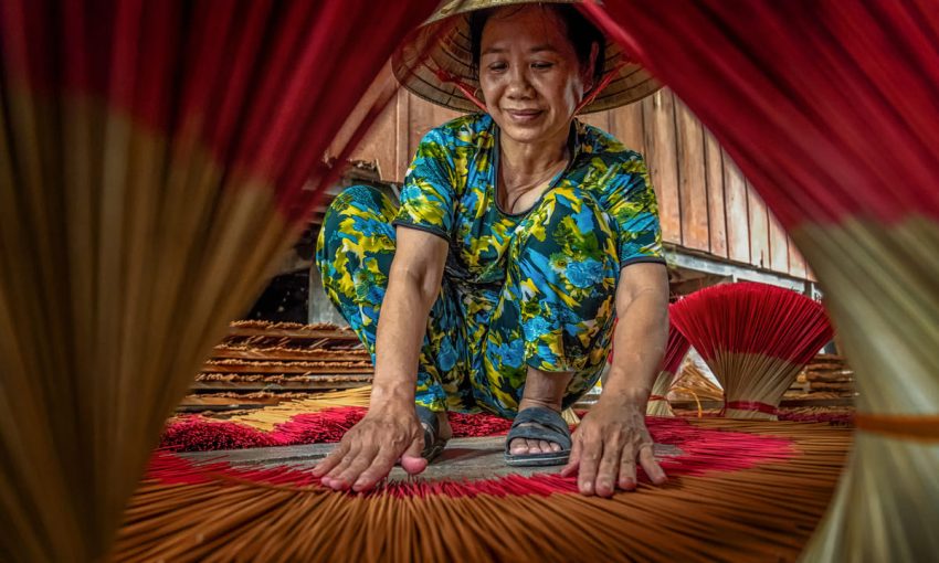 Làm nhang ở An Giang